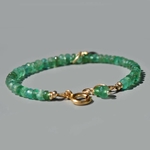 bracelet emeraude de zambie tourmaline rose-6