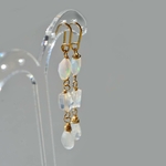 boucles oreilles pendante opale pierre de lune ARC-4