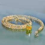 Collier citrine pendentif pierre -7