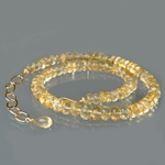 collier Citrine grosses Perles -2