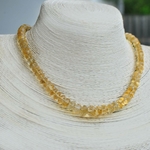 collier Citrine grosses Perles -9