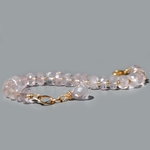 Bracelet quartz rose rondele facettes-2