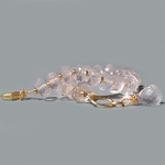 Bracelet quartz rose rondele facettes-3