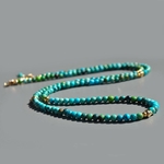 xsautoir turquoise perle fine ronde-2