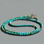 sautoir turquoise perle fine ronde