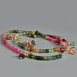 collier tourmaline rose bleue et verte bijou pierre naturelle
