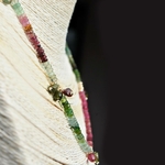collier tourmaline multicolore pendentif de pierres naturelles
