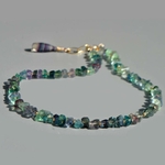 collier fluorite chips nuggets