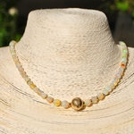collier opale wlo grosse boule or-B