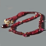 collier tourmaline rubellite gouttes-4
