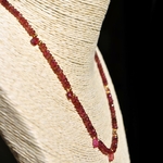 collier tourmaline rubellite gouttes-B