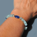 bracelet Cyanite Aigue marine saphir-8