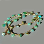 collier gouttes en Opale du Pérou-4