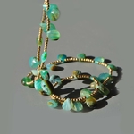 collier gouttes en Opale du Pérou-2
