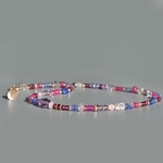 collier tanzaite saphir rose et amethyste rose-4