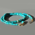 collier heishi facette de turquoise nevada-7