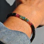 bracelet tourmaline bleue noire rose8