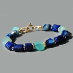 bracelet afghanite lapis opale-4