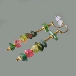 boucles doreilles tourmaline brute-3