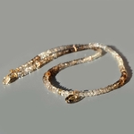 collier long quartz fumé