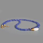 collier tanzanite opale welo blanche