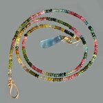 sautoir tourmaline multicolore pendentif fluorite bleue-9