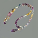 collier pendentif fluorite boules