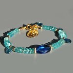 bracelet apatite cyanite mousse