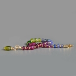 bracelet grebat saphir rose tanzanite emeraude peridot diopside cyanite-3