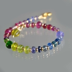 bracelet grebat saphir rose tanzanite emeraude peridot diopside cyanite-5