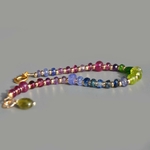 bracelet grebat saphir rose tanzanite emeraude peridot diopside cyanite