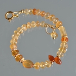 bracelet topaze impériale grenat hessonite-3