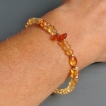 bracelet topaze impériale grenat hessonite-8