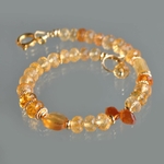 bracelet topaze impériale grenat hessonite-2