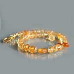 bracelet topaze impériale grenat hessonite