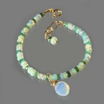 bracelet opale emeraude pendentif-2