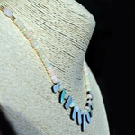 Collier Pendentif en Opale Australienne et Éthiopienne-B