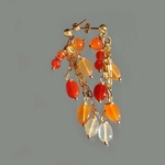 boucle oreille pendante opale de feu-7