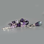 bracelet améthyste rose argent-5