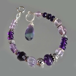 bracelet améthyste rose argent-6