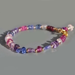 bracelet tanzanite saphir rose améthyste-3