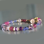 bracelet tanzanite saphir rose améthyste-8