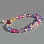 bracelet tanzanite saphir rose améthyste-4