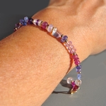 bracelet tanzanite saphir rose améthyste-6