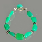 bracelet chrysoprase Argent 925-1