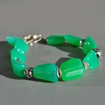 bracelet chrysoprase Argent 925-5
