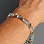 bracelet aigue marine perle or -8