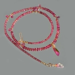 collier tourmaline rose pendentif pastèque-7