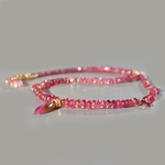 collier tourmaline rose pendentif pastèque