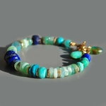 bracelet lapis opale turquoise -6